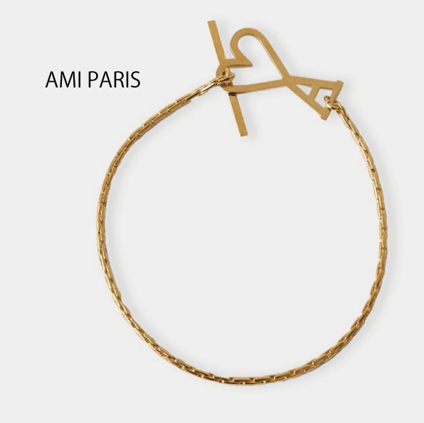 【AMI PARIS】Ami de Coeur ロゴ チェーン ブレスレット