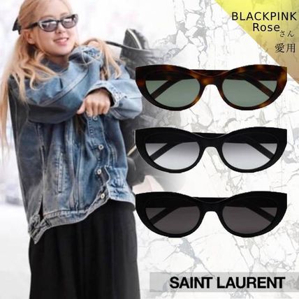 Saint Laurent レディース キャットアイサングラス SAINT LAURENT EYEWEAR Mica キャットアイ アセテート
