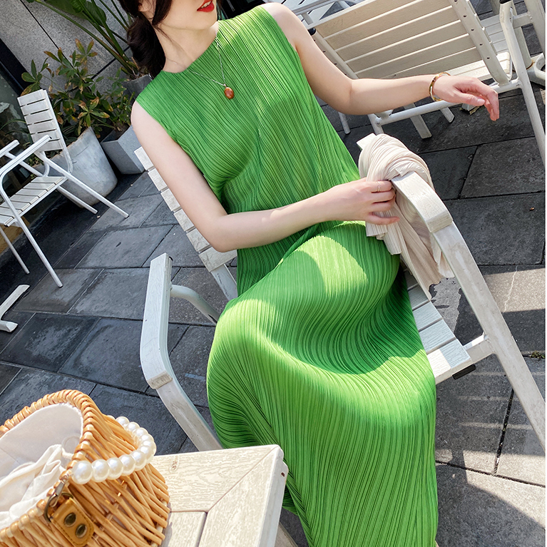 ストレート ドレス ノースリーブ ワンピース デート 鮮やか 上品