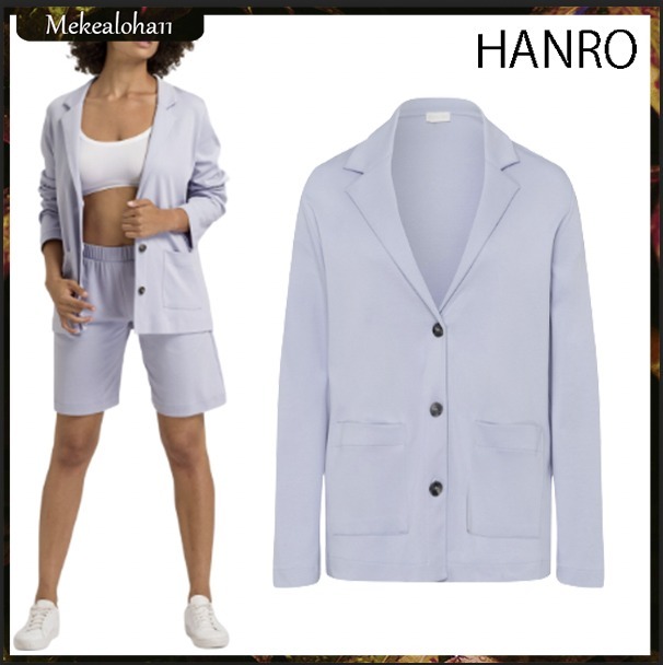 HANRO☆コットンブレザー パープル【関税送料込】