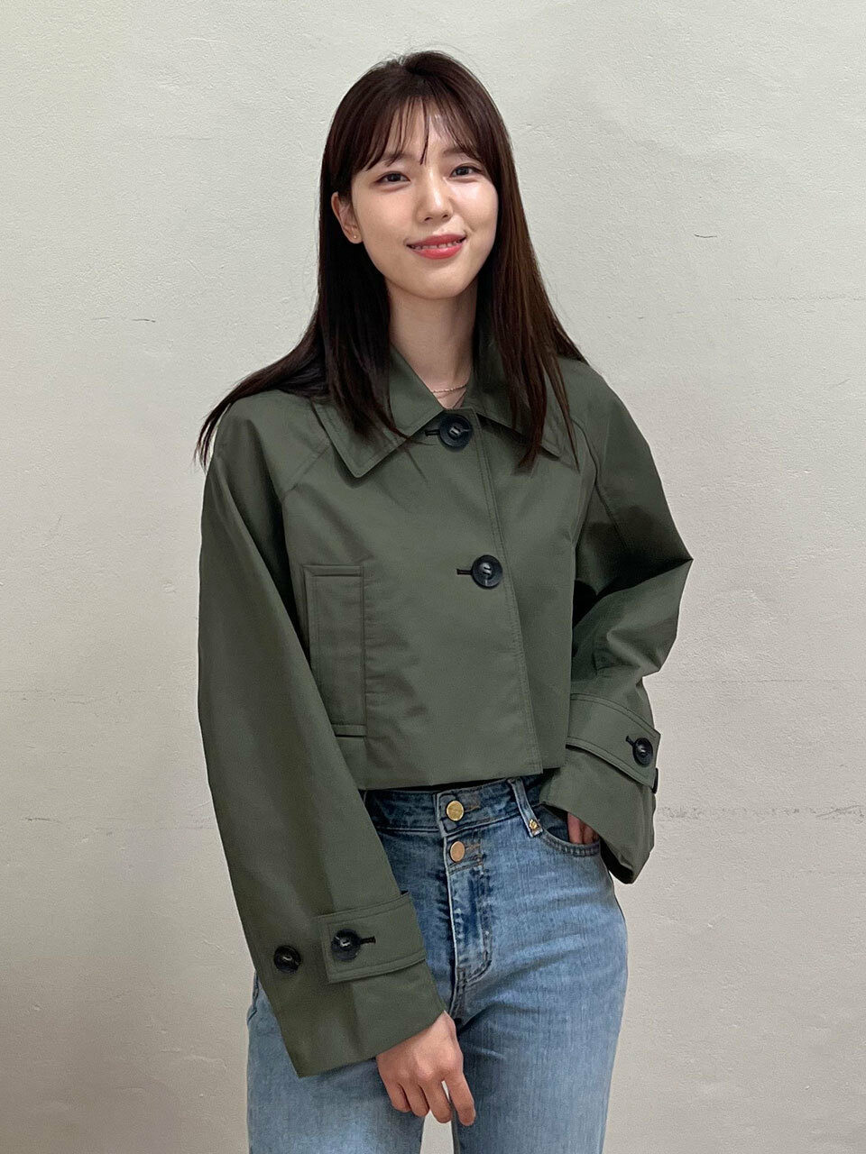 【a.t.corner】23SS Short Trench Jacket/セレブ着用/韓国大人気