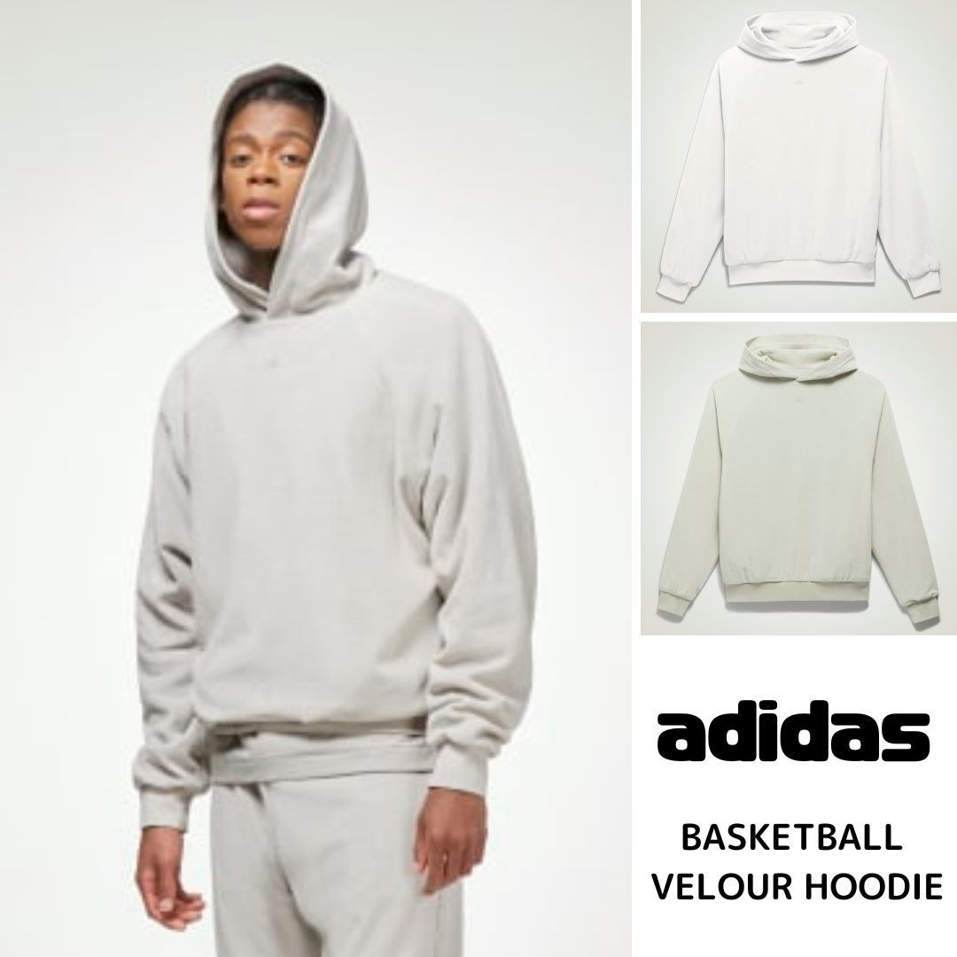 多用途アイテム☆【adidas】バスケットボール ベロア フーディ