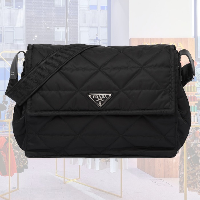 【23SS】新作 Re-Nylon トップステッチ バッグ ◆プラダ◆