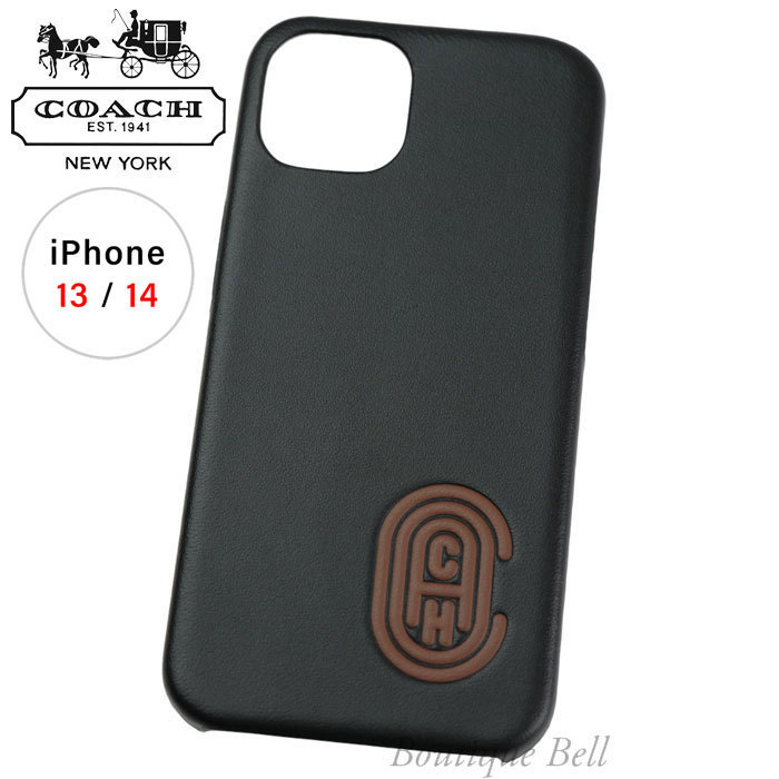国内即発！コーチ レザー Retro C Logo iPhone13/14 ケース