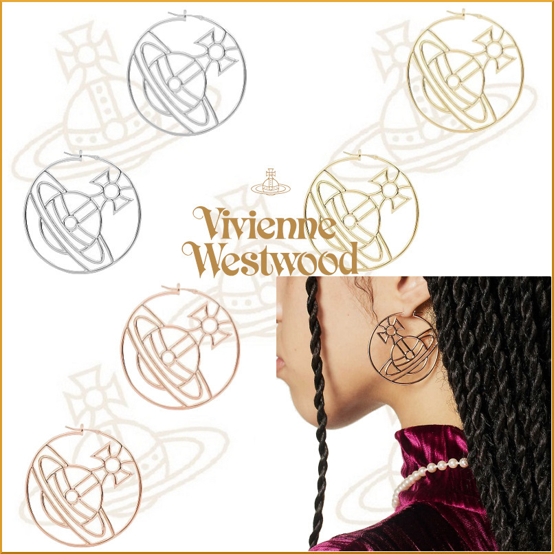 ★vivienne westwood★ALINA オーブロゴ ラージ フープピアス