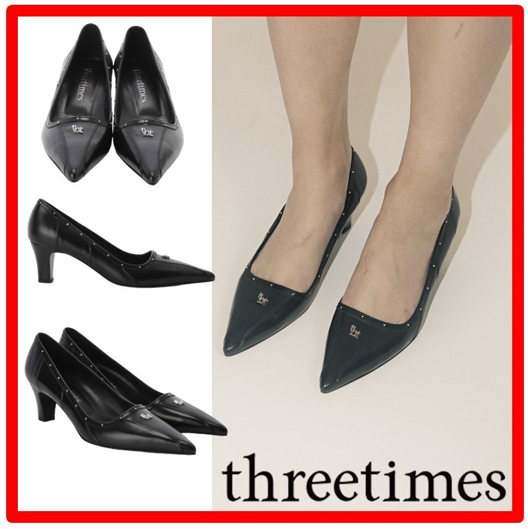 ☆韓国の人気☆【THREETIMES】☆Classic logo pump.s☆関税込☆