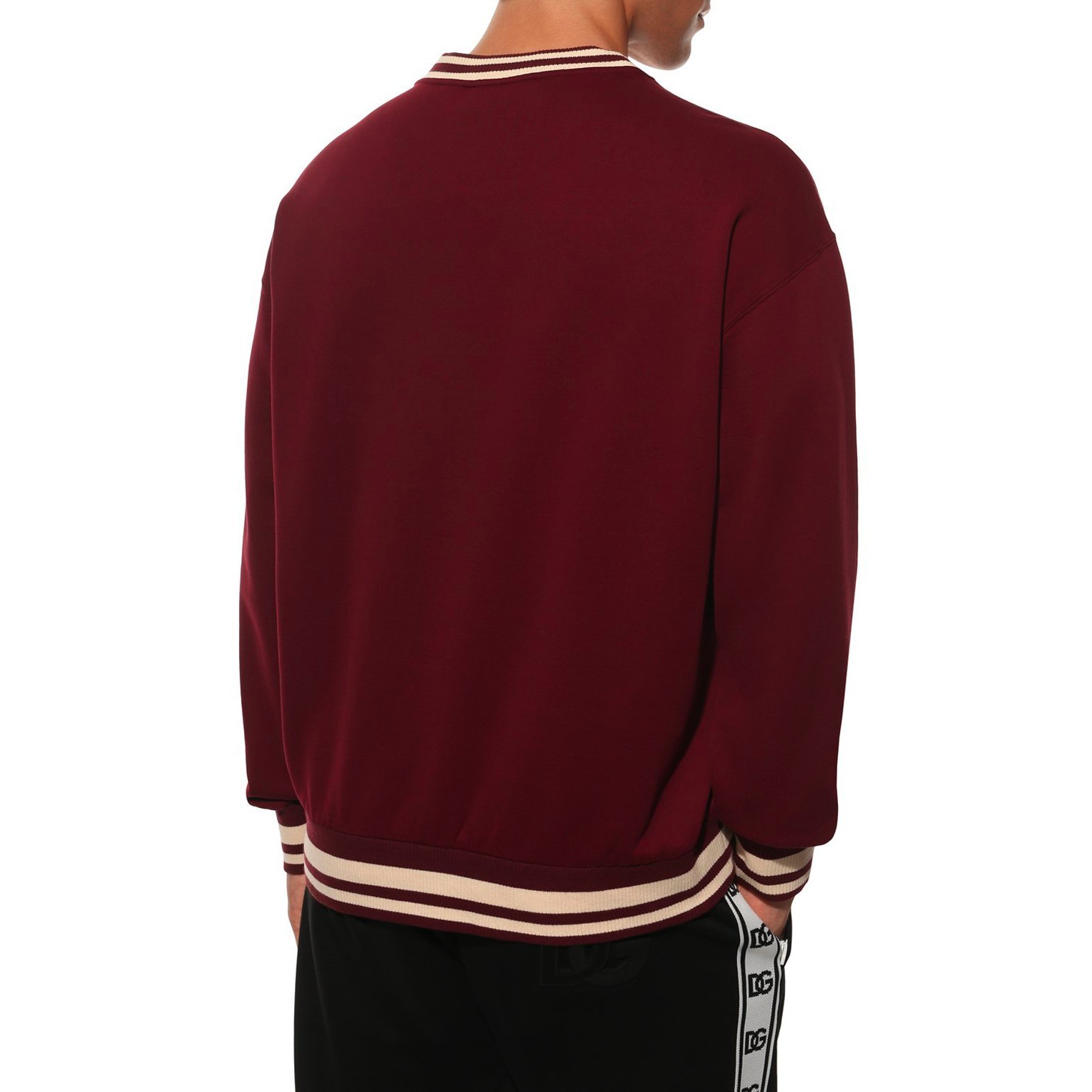 Dolce & Gabbana グラフィック スウェットシャツ バーガンディー Dolce & Gabbana グラフィック スウェットシャツ バーガンディー