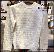 【上品なHモチーフ】★HERMES★Hモチーフ 長袖セーター