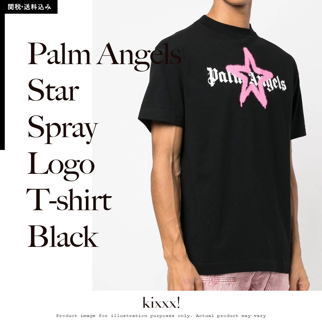 Palm AngelsロゴTシャツ ブラック パームエンジェルス - Tシャツ