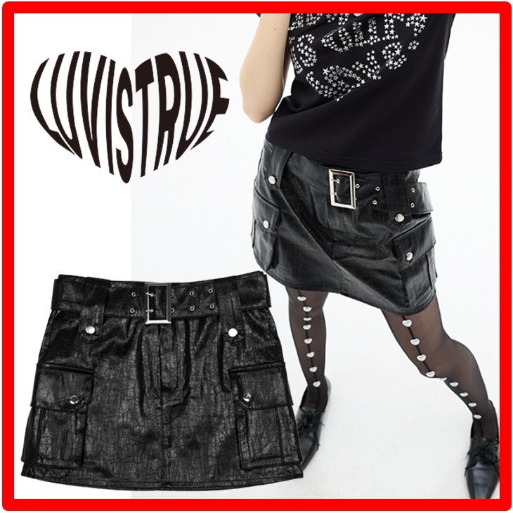 ☆韓国の人気☆【LUV IS TRUE】☆DN CARGO SKIR.T☆スカート☆