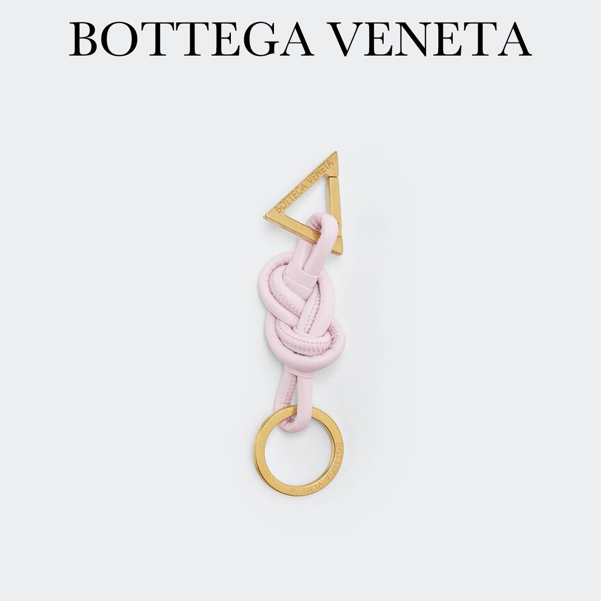 BOTTEGA VENETA レザー ノット キーリング 13cm リング径3cm