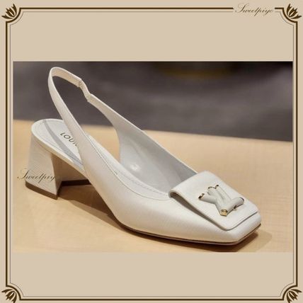 Louis Vuitton More Pumps & Mules Casual Style Plain Leather Party Style Office Style