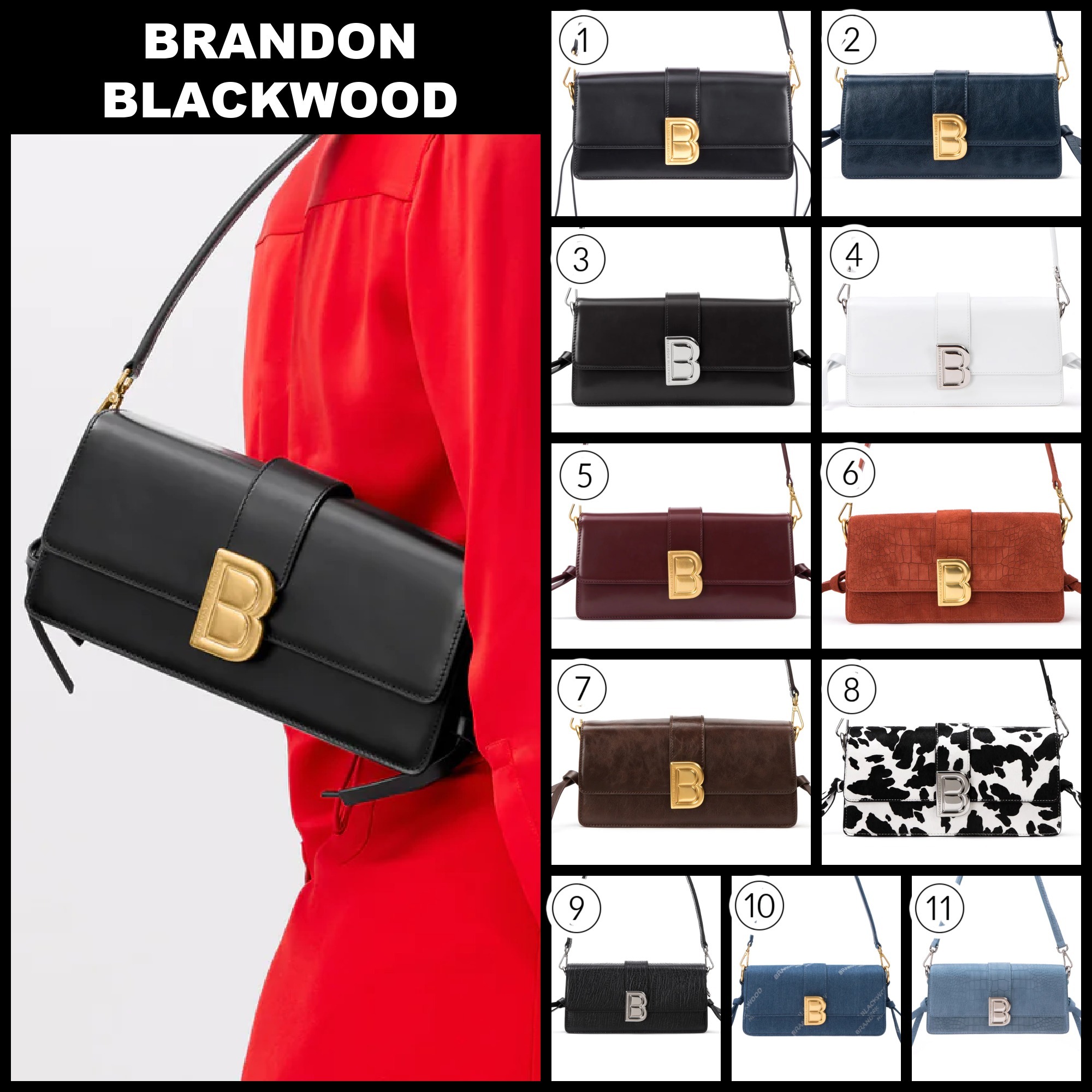 著名人愛用♪ 注目ブランド ■BRANDON BLACKWOOD■ NIA BAG