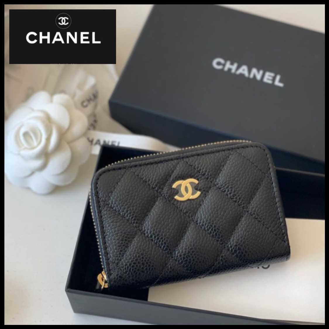 定番人気【CHANEL】クラシックジップコインパース 国内発送