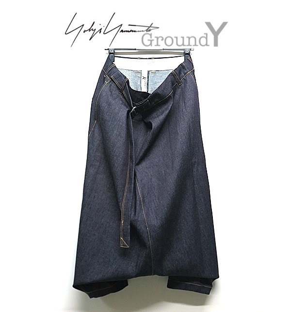 若者の大愛商品 Yohji デニムサルエルパンツ オリジナル Y Yamamoto】Ground パンツ