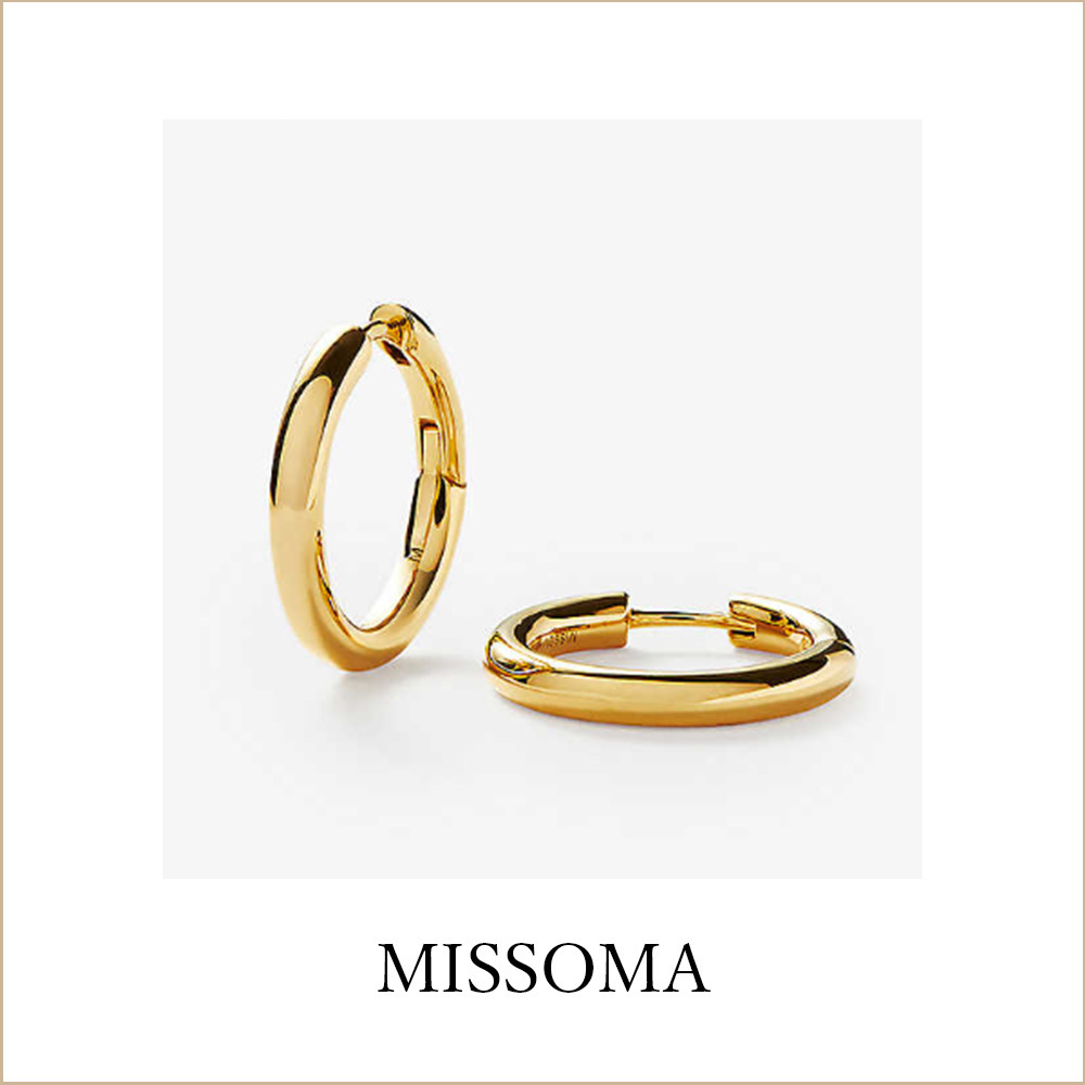 【MISSOMA】クラシック トンネル ミディアムフープピアス
