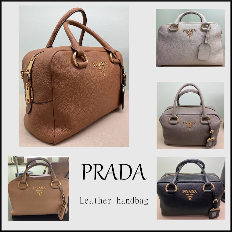 PRADA＊Leather handbag レザーハンドバッグ＊送料込