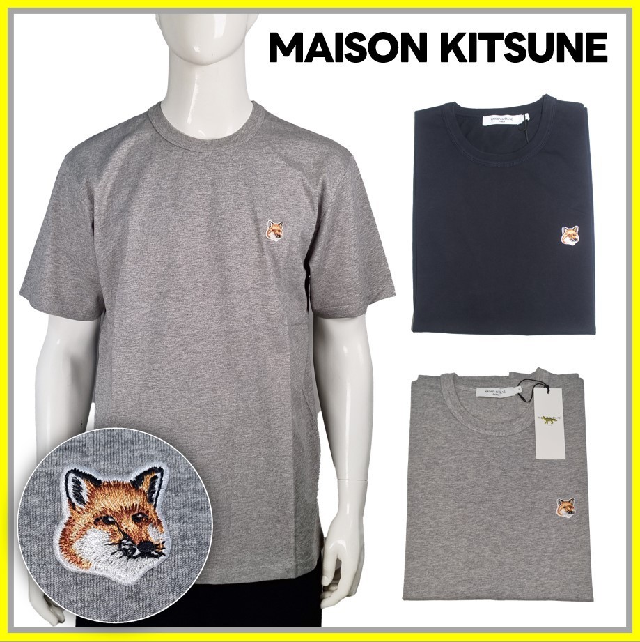 [MAISON KITSUNE] Fox Head Patch T-shirt★すぐ品切れ★