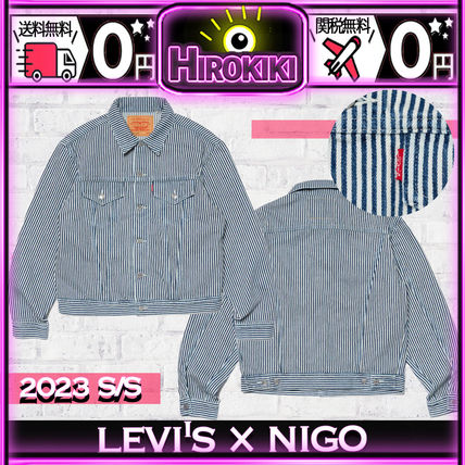 Levi's Denim Unisex Street Style Collaboration Logo Denim