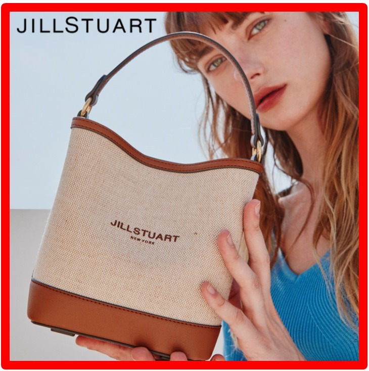 ☆人気☆【JILLSTUART】☆[NEW PAPER] CANVAS BUCKET BA.G S☆