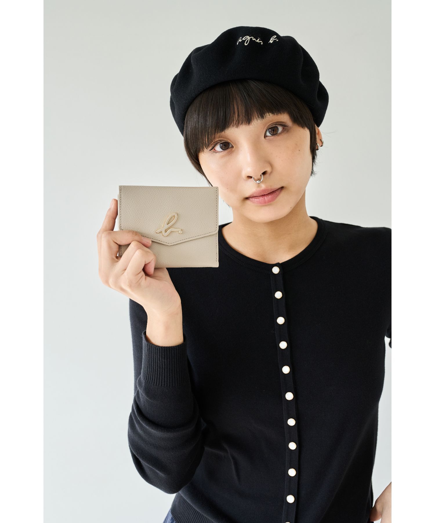 **agnes b.** 三つ折りコンパクトWALLET agnes b.** 三つ折りコンパクトWALLET