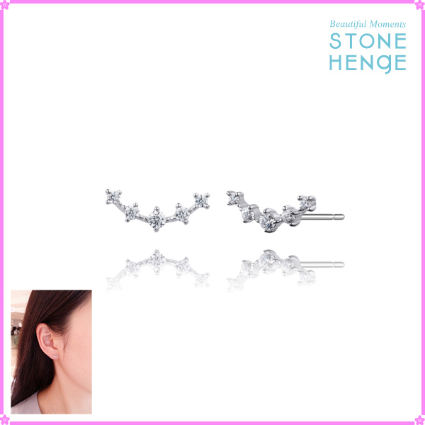 【STONEHENgE】DAL〜Silver Star Earrings H0157〜ピアス#2023春