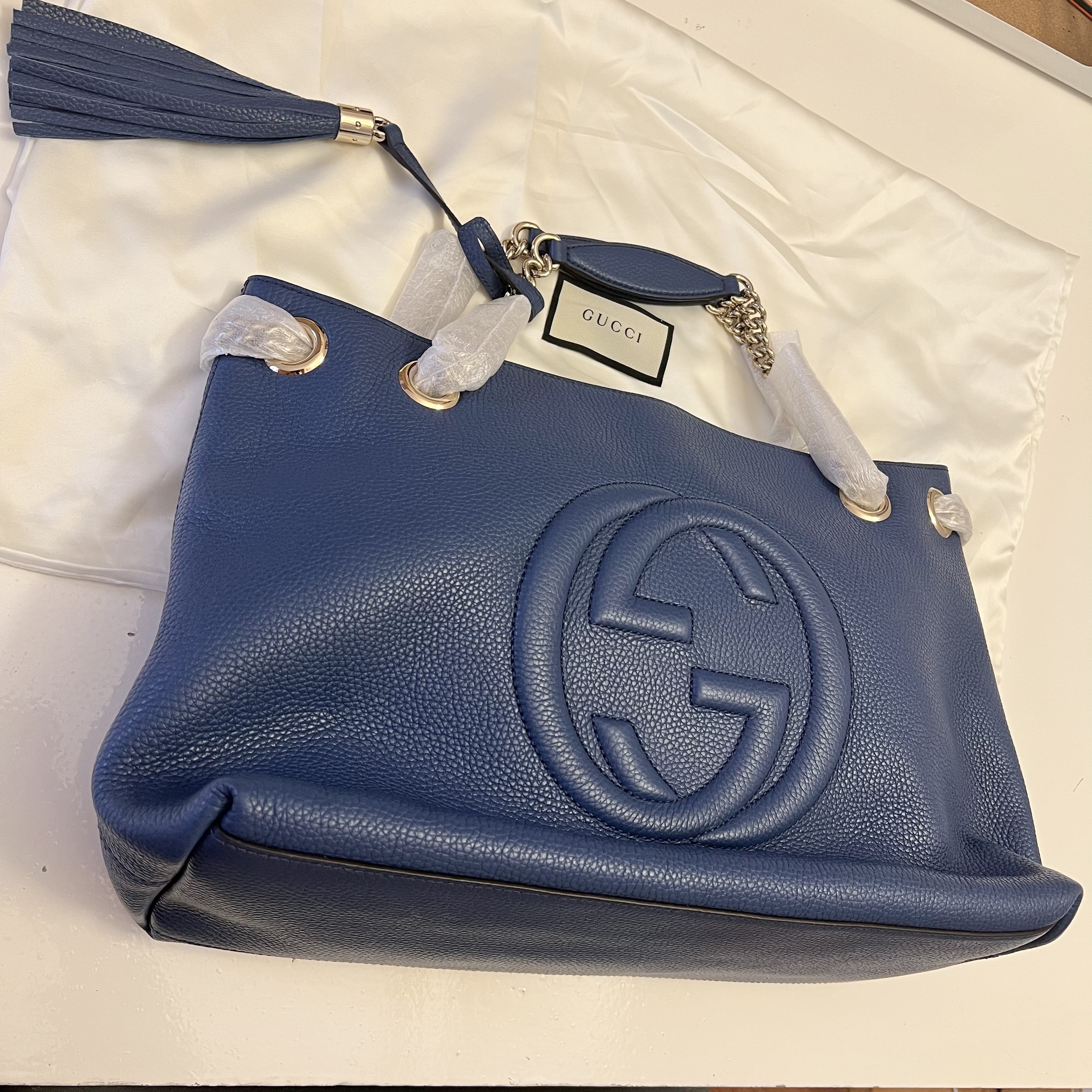 入手困難◆GUCCI SOHO レザ−バッグ ショルダー/トートバッグ