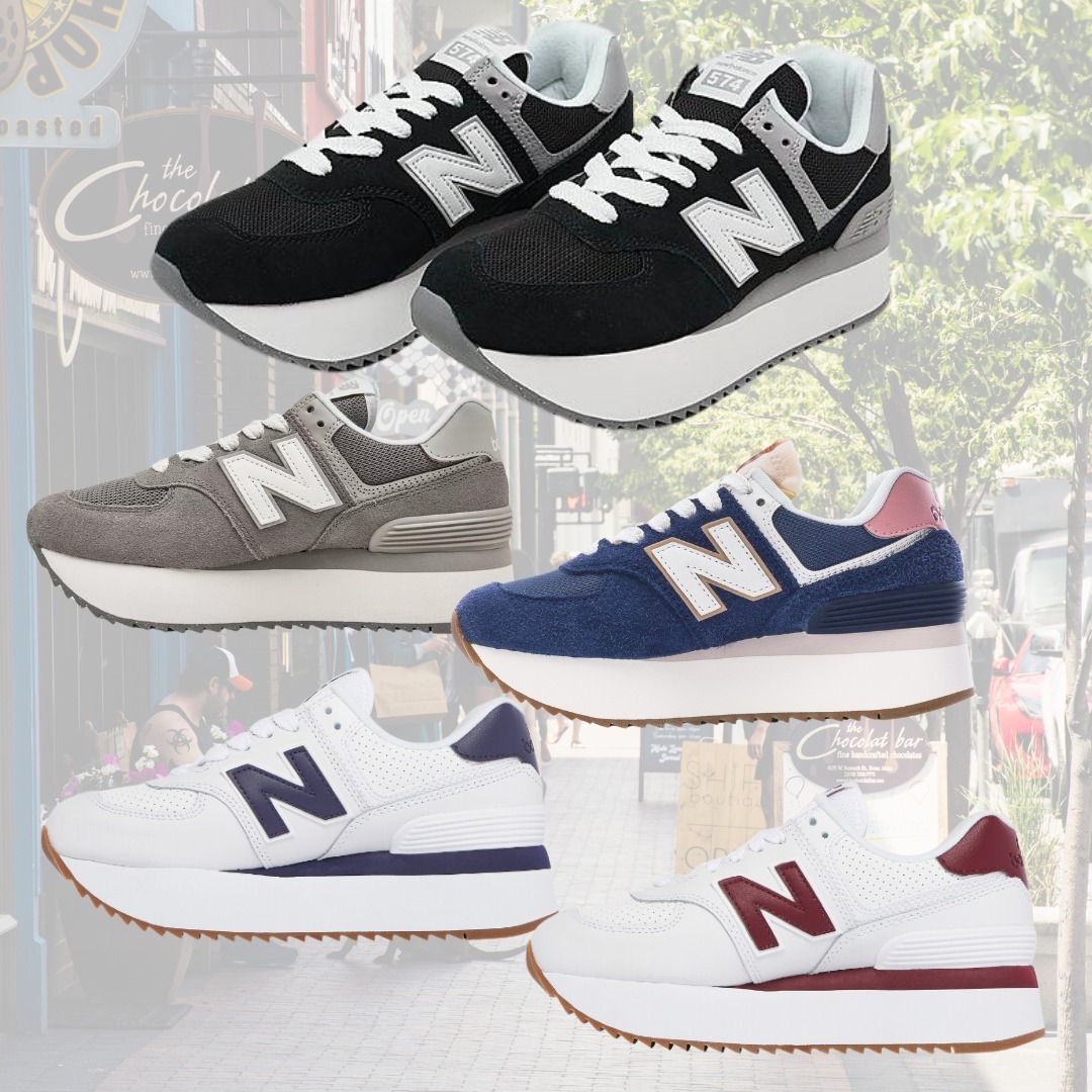 人気☆厚底 シンプル【New Balance 】574 women's スニーカー