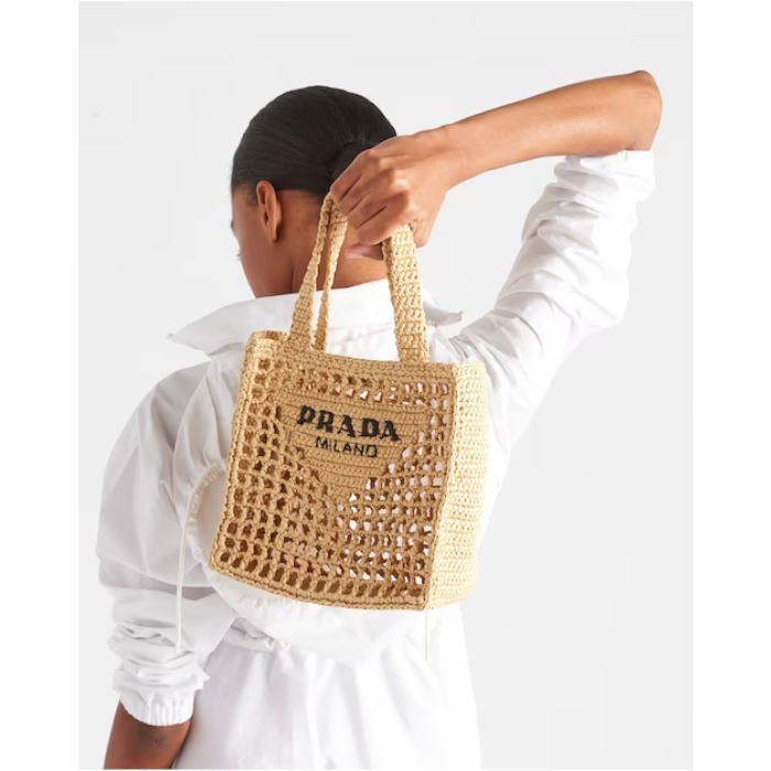 【23SS】新作 ラフィア トートバッグ ◆プラダ◆全3色 人気 23SS】新作 ラフィア トートバッグ ◇プラダ◇全3色 人気 (PRADA
