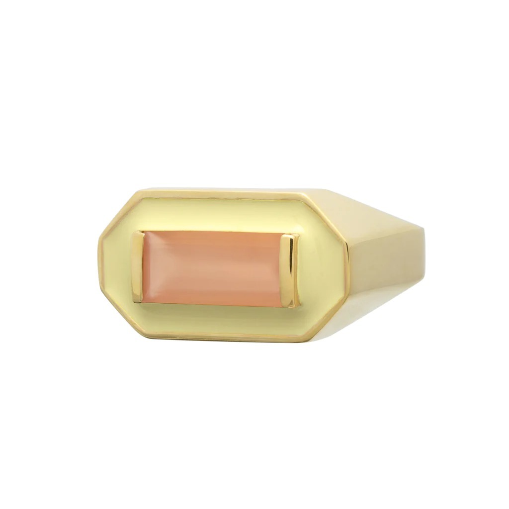 ALIITA リング DECO MAXI BAGUETTE MOONSTONE RING