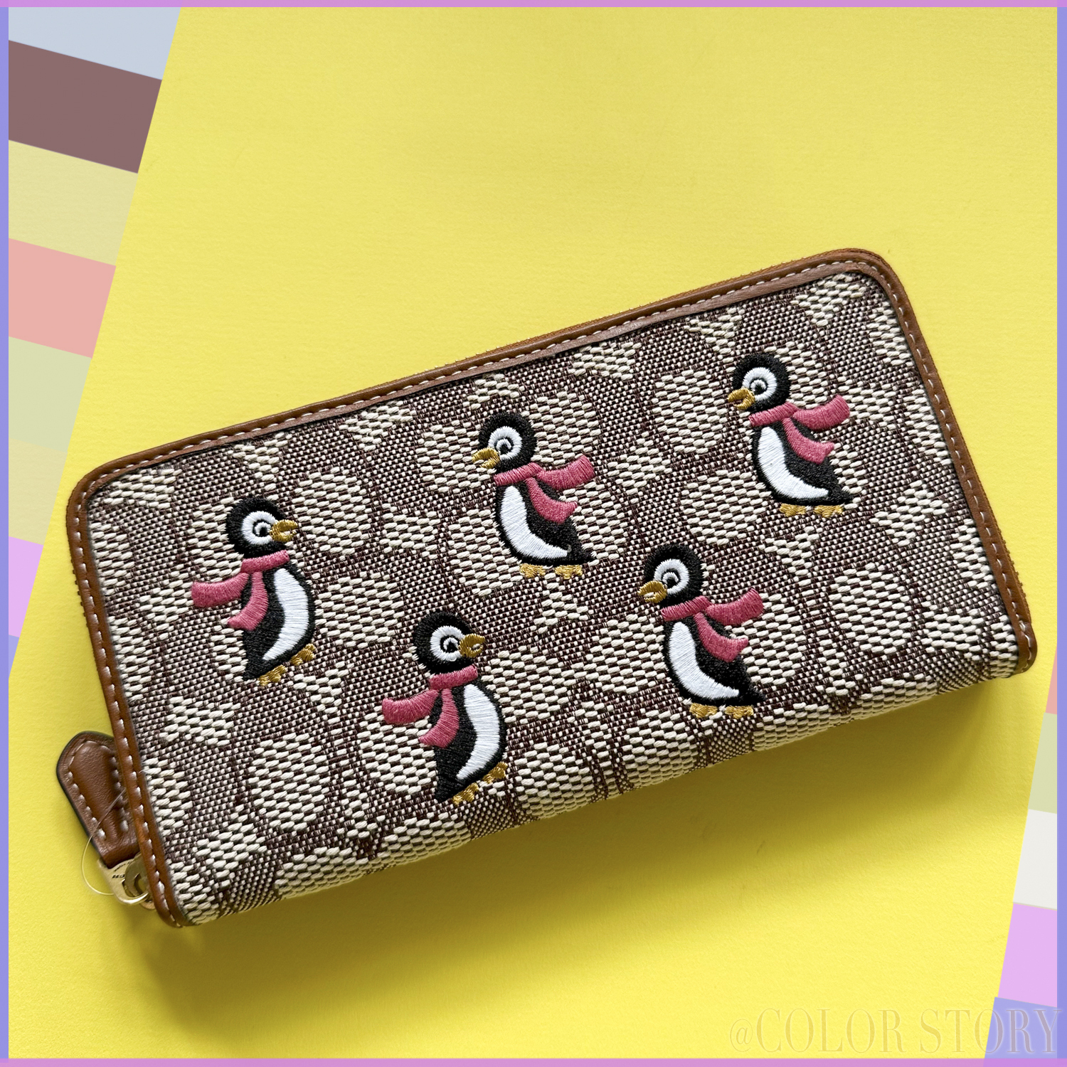 【COACHブティック】●遂にSALE♪●ペンギン!上品なジャカード織