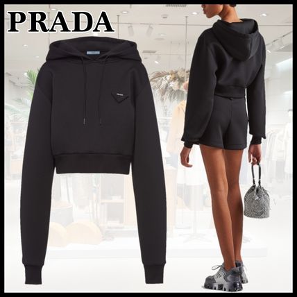 PRADA Cropped Short Long Sleeves Cotton Cropped