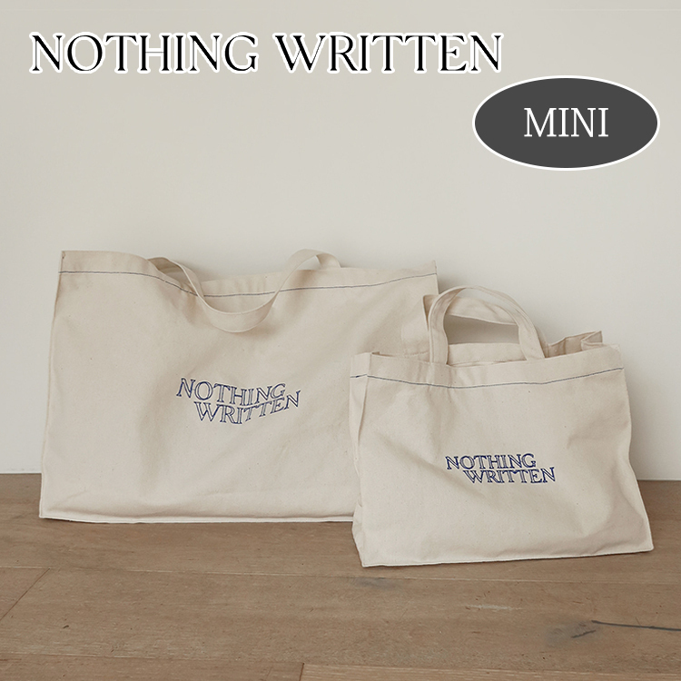 エコバッグ NOTHING WRITTEN Pope cotton eco bag (Natural, Mini) BMH539