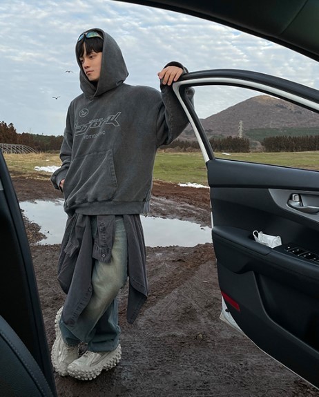 スウェット・トレーナー HUE Bjork washing hoodie (2color) BBU373