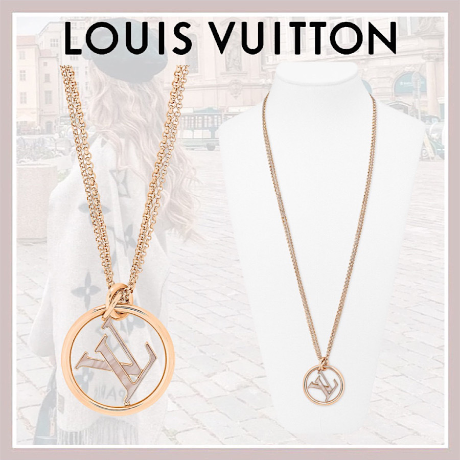 フェミニン/デザイン》LOUIS VUITTON ローズゴールド ネックレス