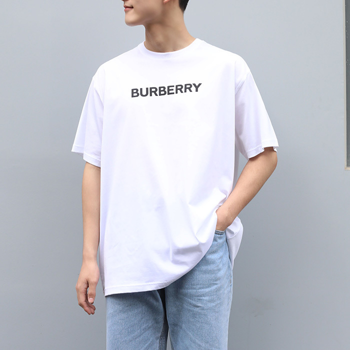 BURBERRY 23SS ロゴポイント Tシャツ WHITE MENS 公認ショップ