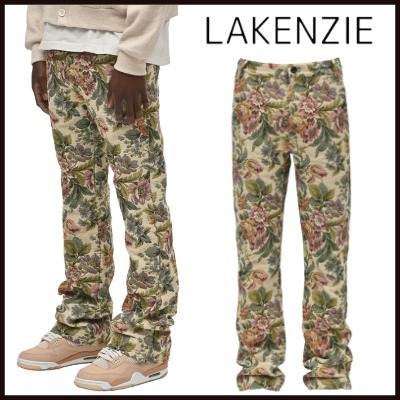 関税/送料込み【LAKENZI】フレアタペストリーパンツ