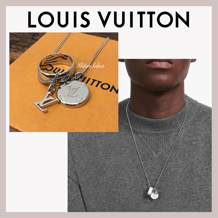 《人気モデル》LOUIS VUITTON モノグラム 3連 リングネックレス