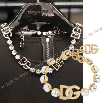 Dolce & Gabbana Bracelets Kim dolce&gabbana bracelet with rhinestones and dg logo