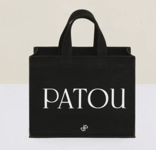国内発関税無】 PATOU ロゴ スモール キャンバストートバッグ