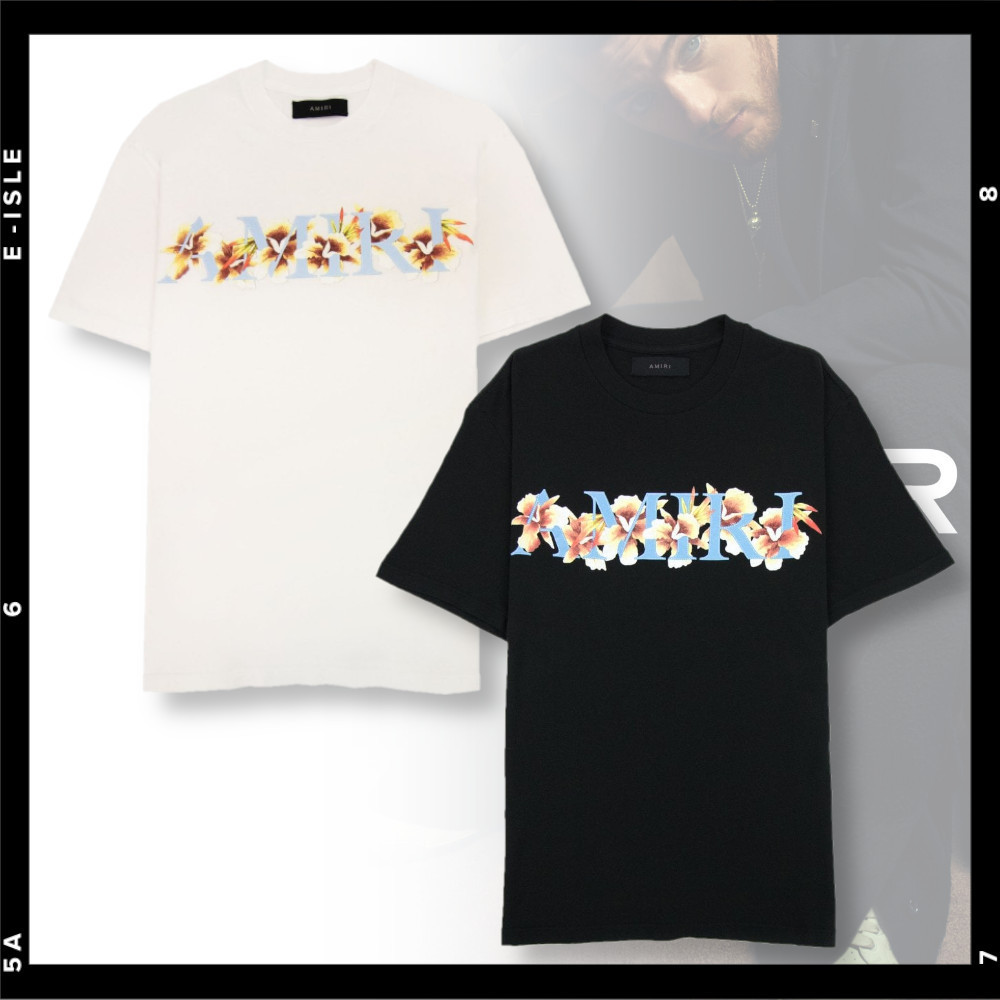 【AMIRI】ハイビスカス グラフィック ロゴ プリント Tシャツ