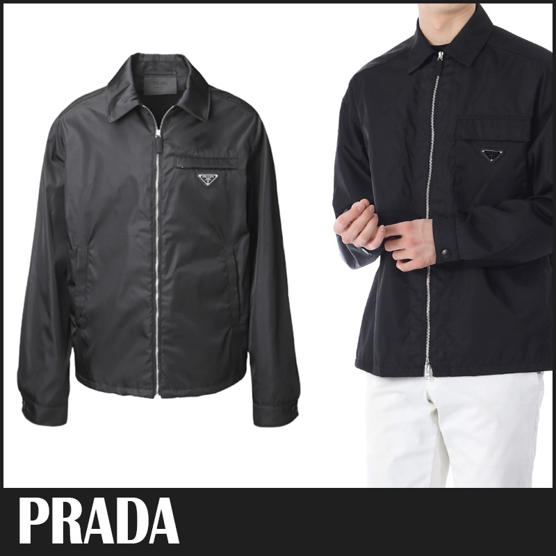 ☆送料関税込☆PRADA Re-Nylon ブルゾンジャケット ブラック☆