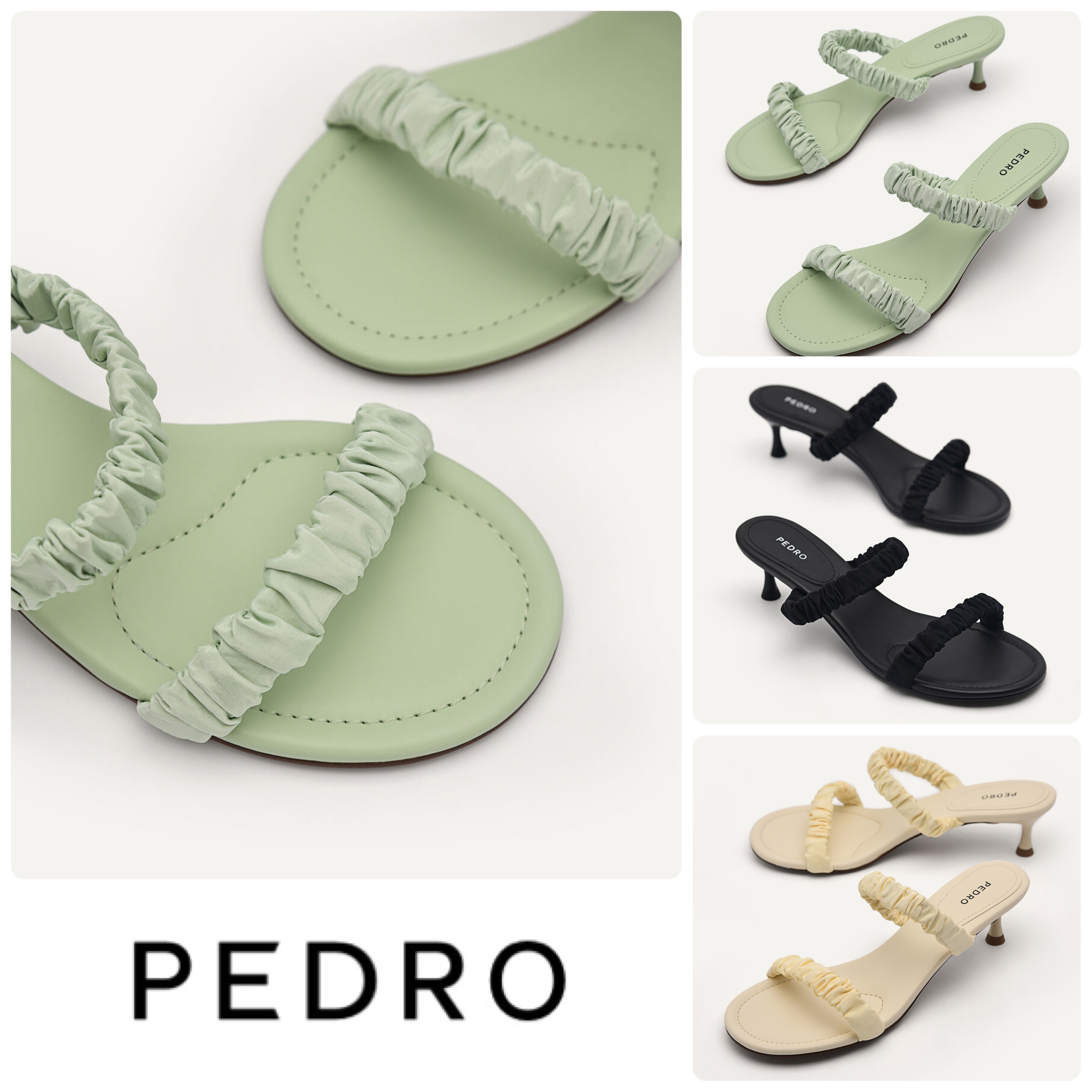 ★PEDRO★Taffeta Fraise Heel Sandals サンダル/送料込