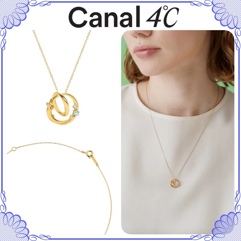 大人気!! Canal 4℃ シルバー ジュエリー サークルネックレス