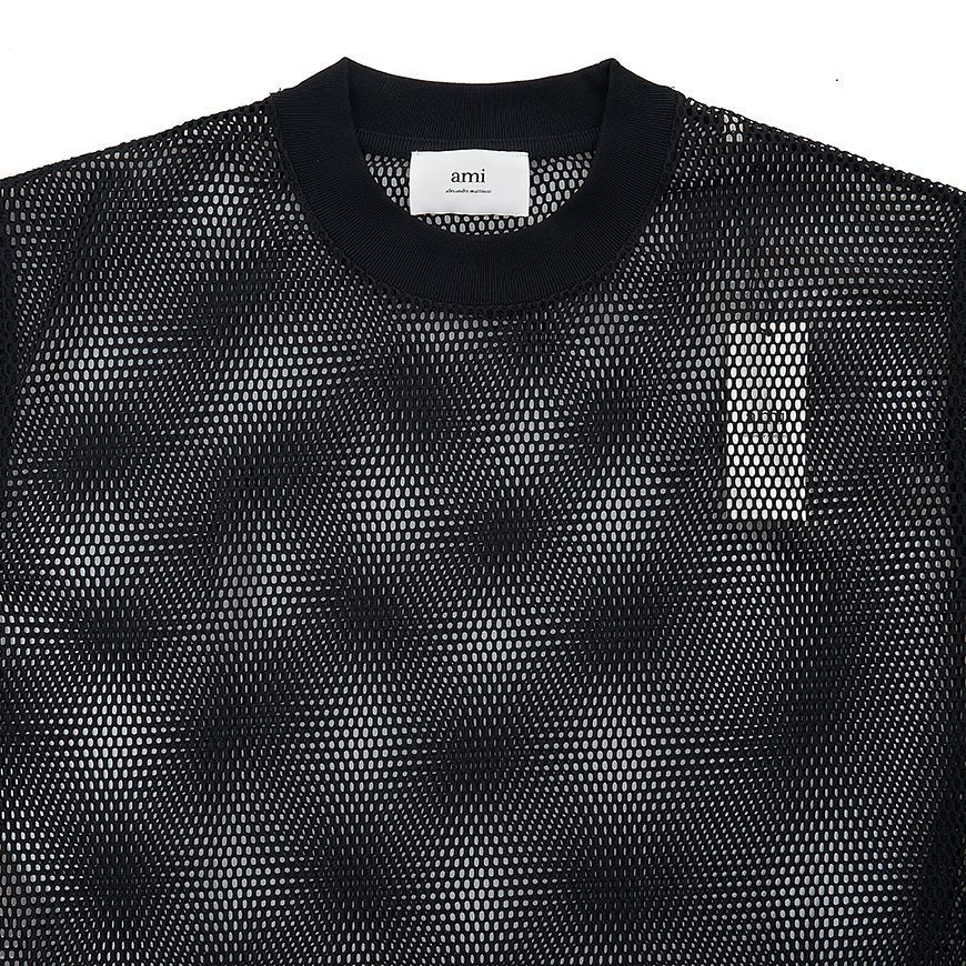 [AMI PARIS]★23SS マッシュ半袖Tシャツ★Black★ AMI PARIS]☆23SS マッシュ半袖Tシャツ☆Black☆ (AMI PARIS/T