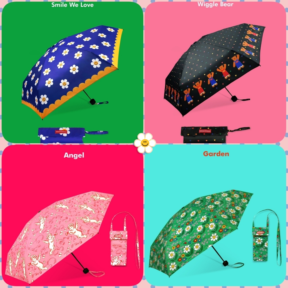 【Wiggle Wiggle】韓国雑貨 UV Umbrella [日傘兼用] 4Type
