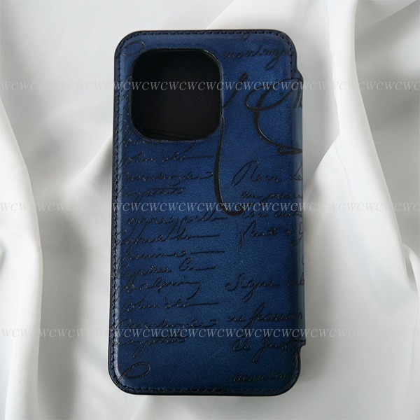 ▽ ベルルッティ【SALE】□国内発□iPhone 14 Pro 手帳型ケース