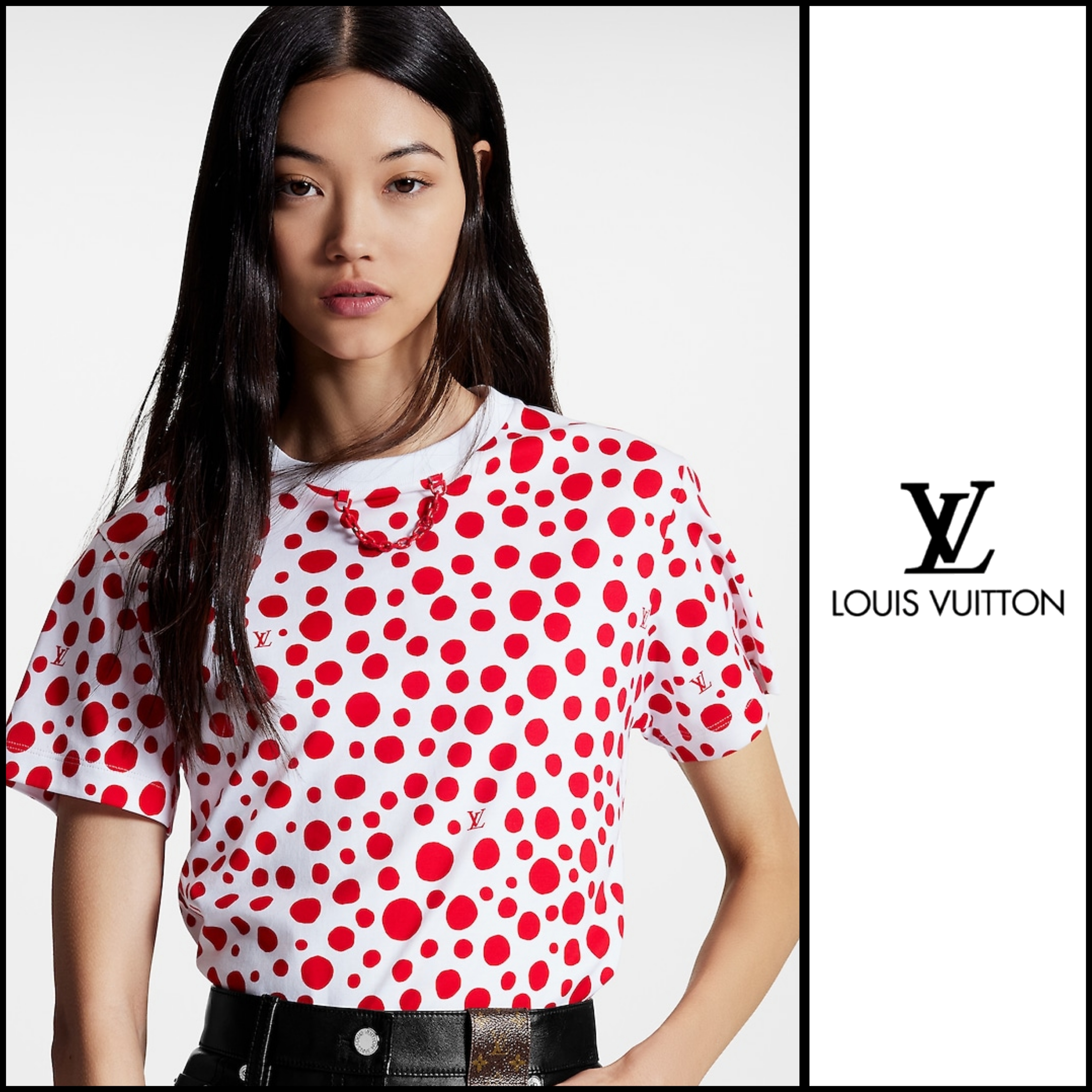 2023SS 即納!【ルイヴィトン】LV×YK ドット Tシャツ 関税込 正規品が