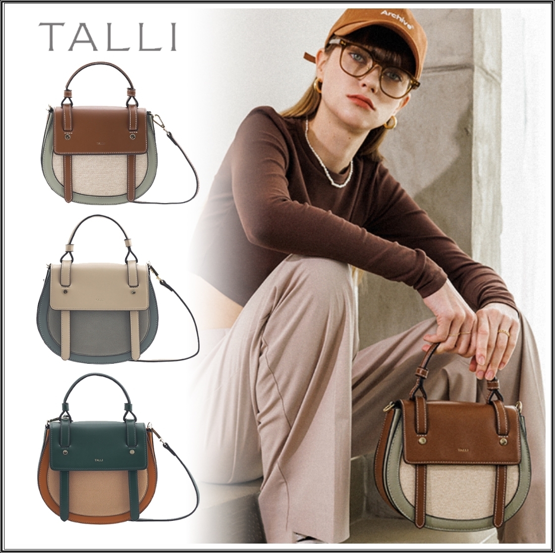◆TALLI◆ ベストセラー AMI 配色円形ショルダーll ３色