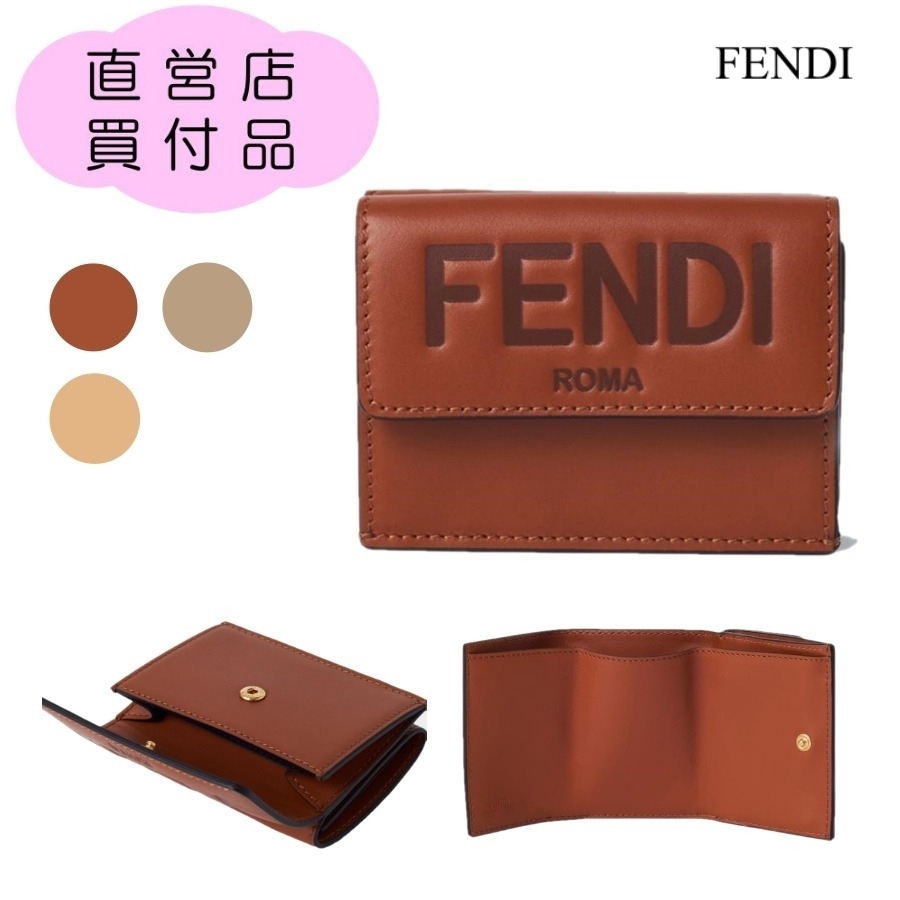 【直営店買付】フェンディ☆FENDI ROMA三つ折り財布☆8M0395AAYZ